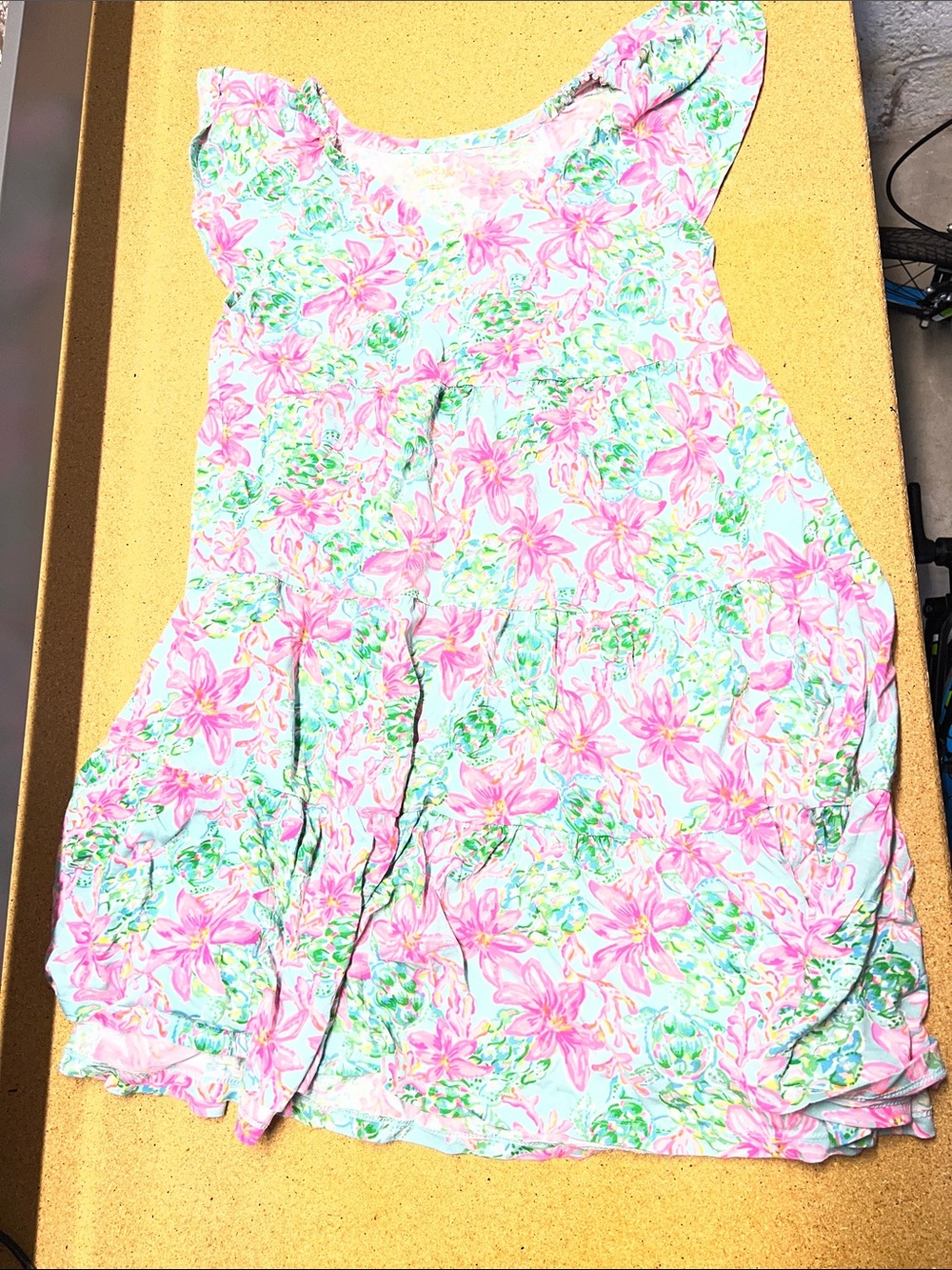 Lilly Pulitzer Pink & Aqua Floral Sundress